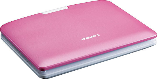 Lenco Portable 9” Dvd Player Usb Port Sd Card Slot 3.5mm Jack Multi-language White Pink