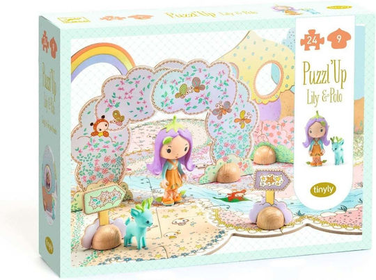 Djeco Tinyly Puzzle Gigant Figuri Lili Polas 33 Piese