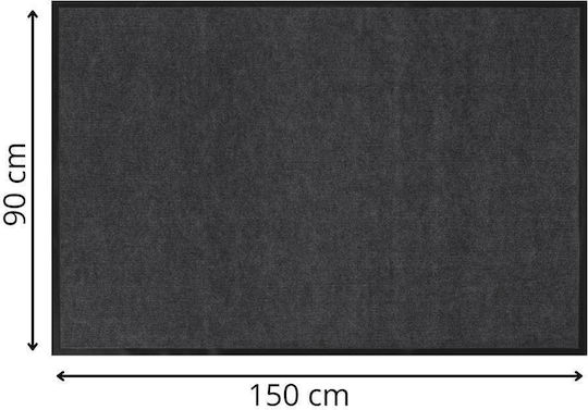 Sersimo Black Entrance Doormat 150x90cm Black Sersimo Black Entrance Doormat 150x90cm Black