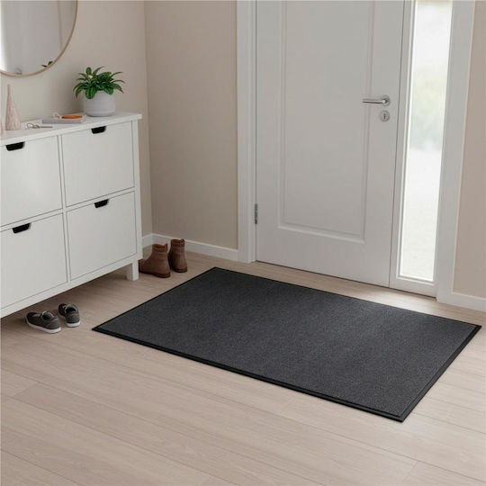 Pată de Intrare Antiderapantă Neagră 150x90 cm Grosime 4 mm