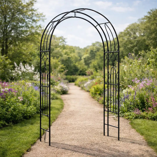 Gartenbogen aus Metall in Grün Farbe 145x38x240cm