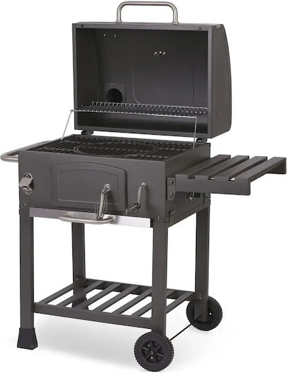 Smartic Grătar cu Cărbune din Inox cu Termometru 43x43cm