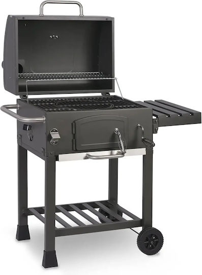 Smartic Grătar cu Cărbune din Inox cu Termometru 43x43cm