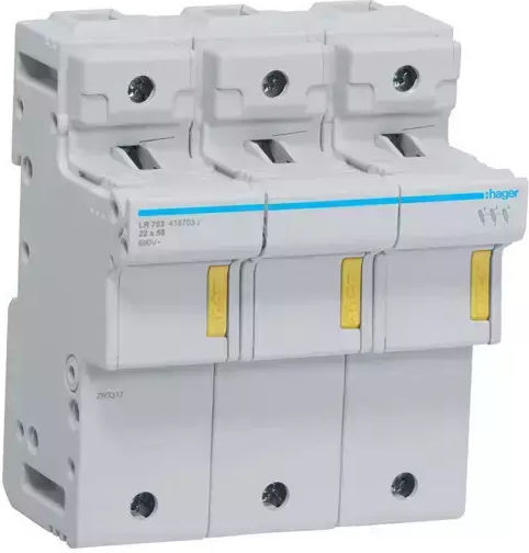 Hager Unterbrechungsschalter elektrische Schalttafel 3P für Sicherungen 10,3x38mm LSN503