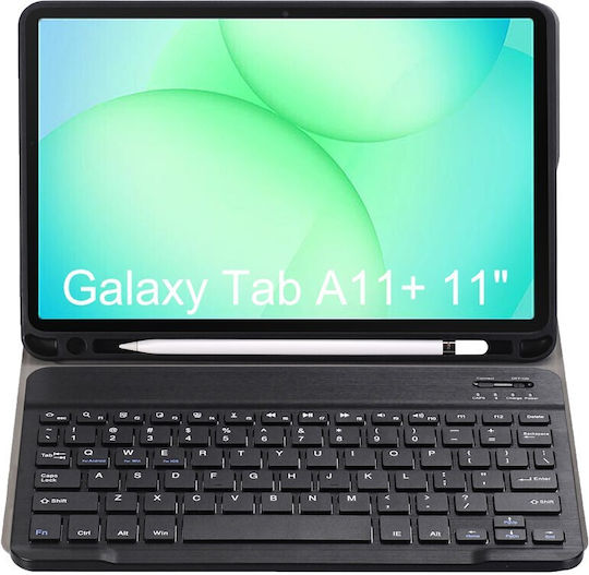 Αποσπώμενο Bluetooth Flip Cover με Πληκτρολόγιο Μαύρη (Samsung Galaxy Tab A11 Plus)