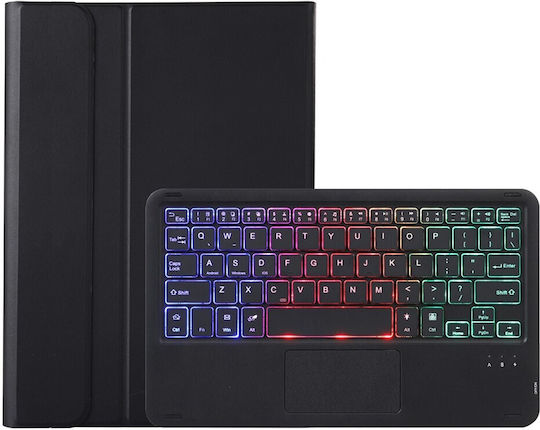 Abnehmbarer Bluetooth Klappdeckel mit Tastatur Schwarz für Samsung Galaxy Tab A11+