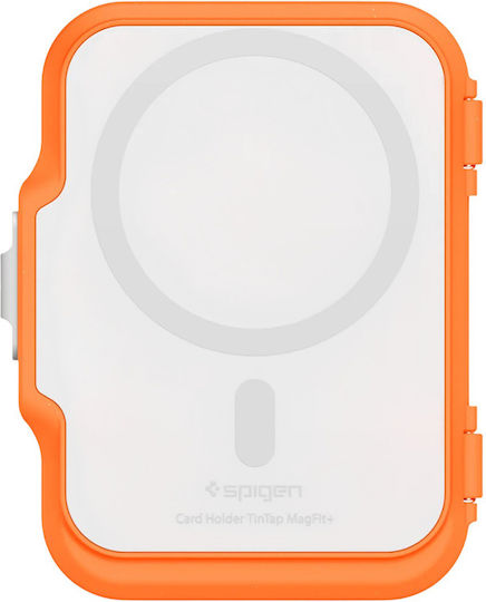 Spigen MagSafe Kartenhülle in Orange Farbe