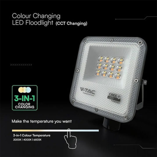 V-TAC Pro Στεγανός Προβολέας LED 10W Ψυχρό Λευκό 6500K IP65