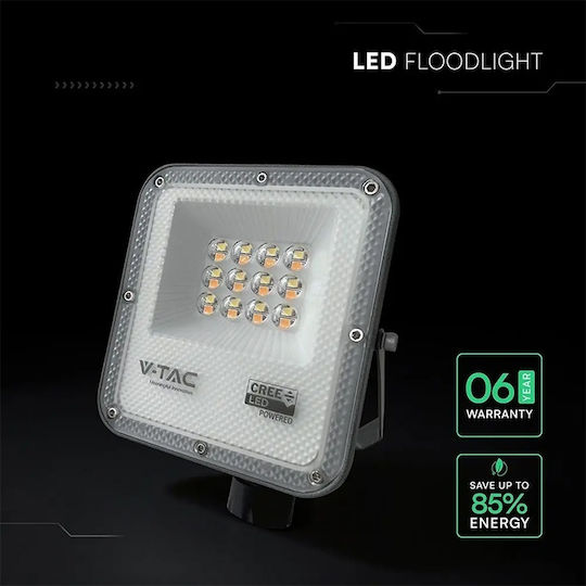 V-TAC Pro Στεγανός Προβολέας LED 10W Ψυχρό Λευκό 6500K IP65