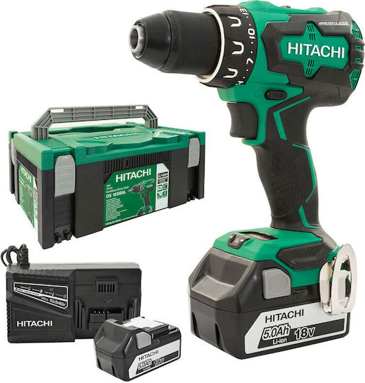 Hikoki DS18DBSLWFZ Δραπανοκατσάβιδο Μπαταρίας Brushless 18V 2x5Ah