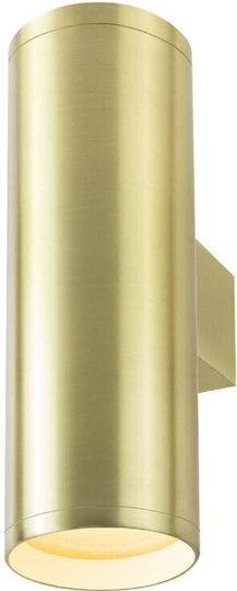 Light Prestige Κλασικό Φωτιστικό Τοίχου με Ντουί GU10 Χρυσό 6x6x6εκ.