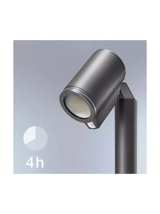 Steinel Outdoor Floor Lamp Small Post 7W IP44 for GU10 Light Bulb Gray