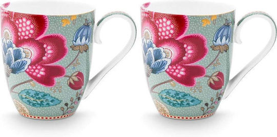 PiP Studio Mehrfarbige Porzellan Tasse 450ml