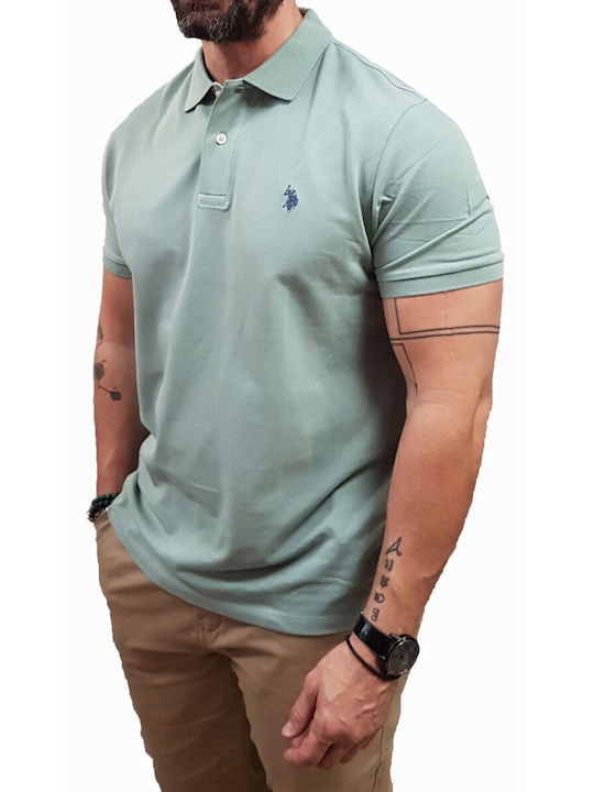U.S. Polo Assn. Pique Polo Bluza Verde Deschis