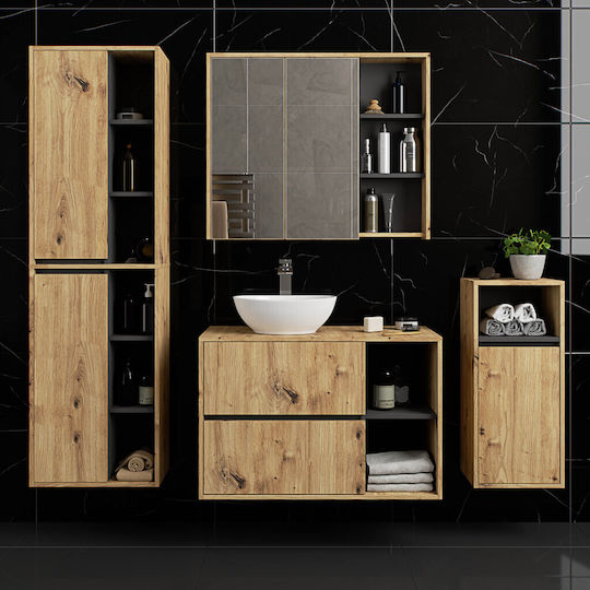 Akord Furniture Factory Dulap De Baie 90x15x75cm Stejar