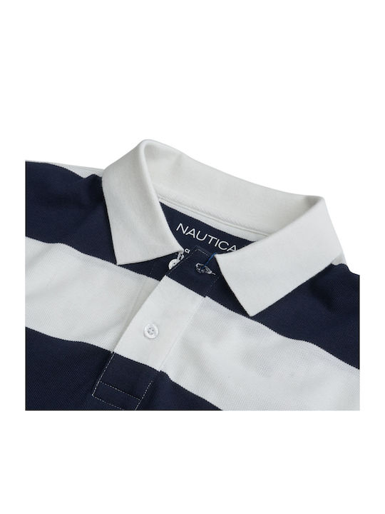 Polo T-shirt Blue-White