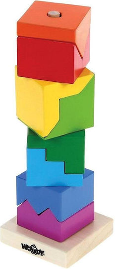 Woody Toys Bausteine Holzturm Holz