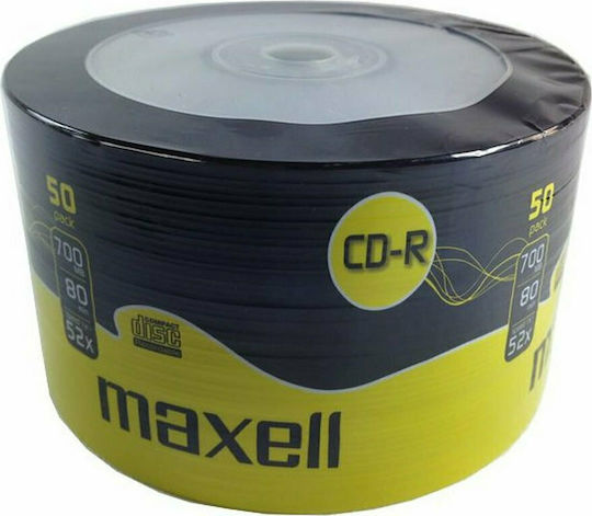 Maxell Recordable CD-R 52x 700MB Cake Box 50pcs