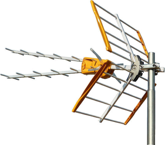 Televes V Zenit 5G LTE UHF (21-48) 149221 12-00-0024 Outdoor TV Antenna (Does not Require Power Supply) Orange