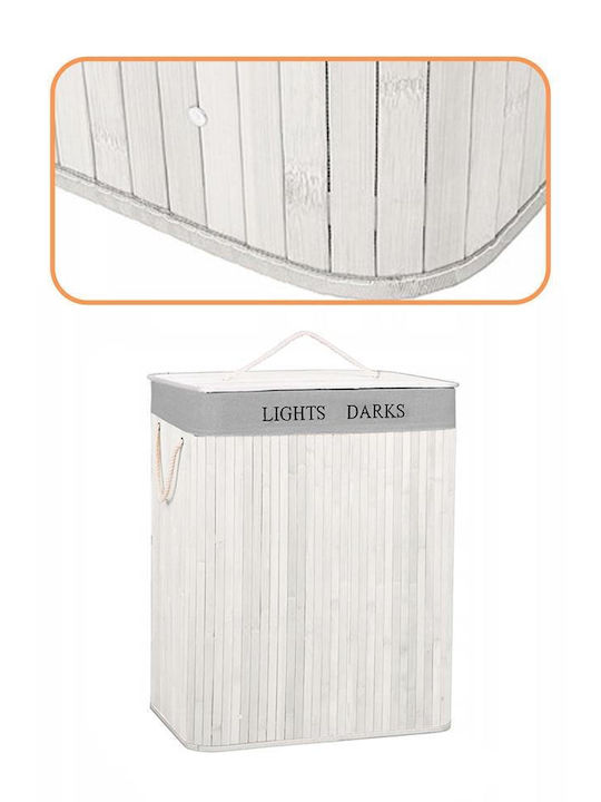 Καλάθι Απλύτων Bamboo Πτυσσόμενο 105lt 63x52x33cm Γκρι Καλάθι Απλύτων Bamboo Πτυσσόμενο 105lt 63x52x33cm Γκρι