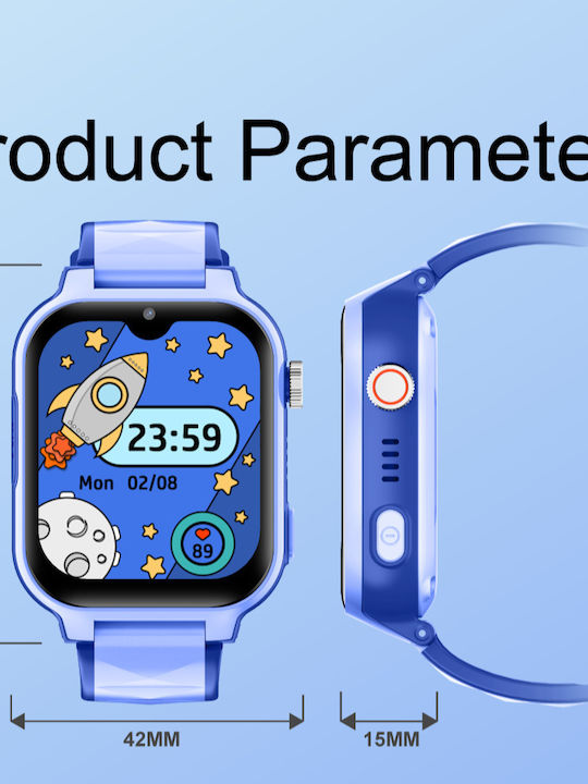 Simple Art Gt10 Kids Android Smartwatch GPS Wifi Video Calls Purple