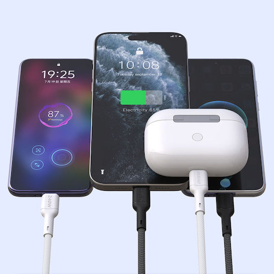 Dudao USB 2.0 Cable USB-C male - USB-C 240W PD Μαύρο 2m