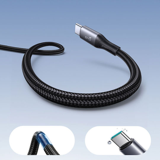 Joyroom Series USB 2.0 Cable USB-C male - USB-A / USB-C 30W Black 2m