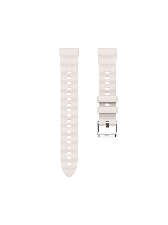 Λουράκι Σιλικόνης Ασημί (Apple Watch 38/40/41/42mmXiaomi Watch S4 41mmGarmin Venu 3SHuawei Watch GT 6 41mm)