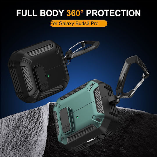Armor Калъф в Черен Цвят за Galaxy Buds3 Pro