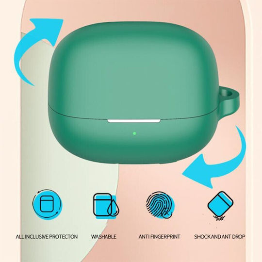 Θήκη Σιλικόνης με Γάντζο σε Μαύρο χρώμα για Xiaomi Buds 5 Pro