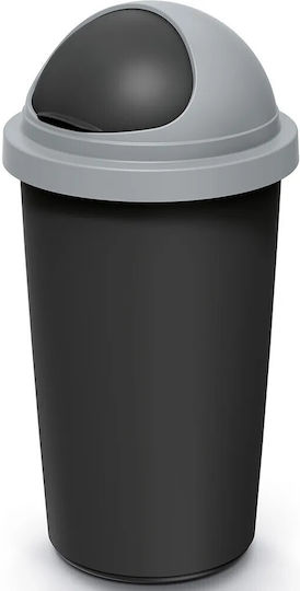 Monzana Coș De Gunoi Din Plastic Negru 50L Monzana Coș De Gunoi Din Plastic Negru 50L