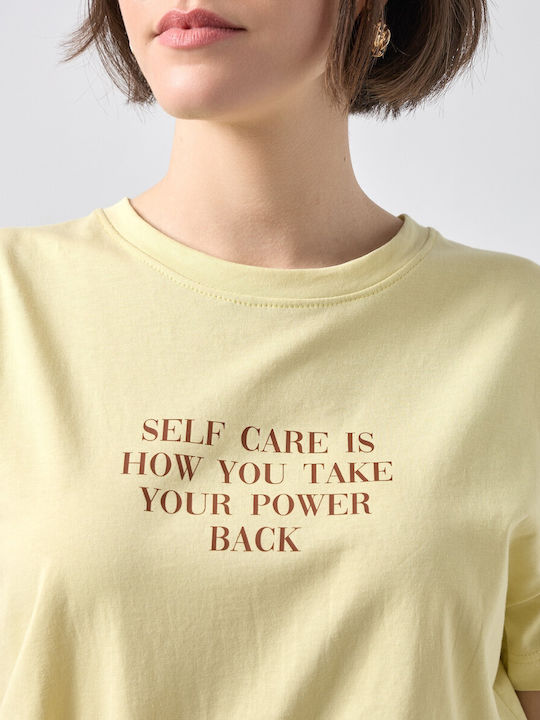 Γυναικείο T-shirt Κιτρινο