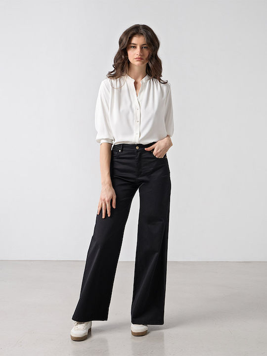 Women's High Rise Pantaloons Black