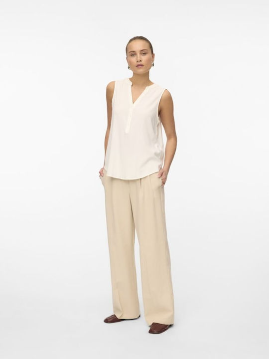 Carmen Damen Stoff Capri Hose in Breit Bein Stil Silber Lining