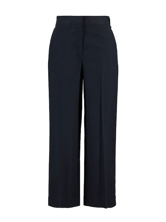Women's Fabric Trousers in Straight Leg Blue