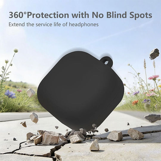 Silicone Case With Hook In Green Colour For Galaxy Buds4 / 4 Pro