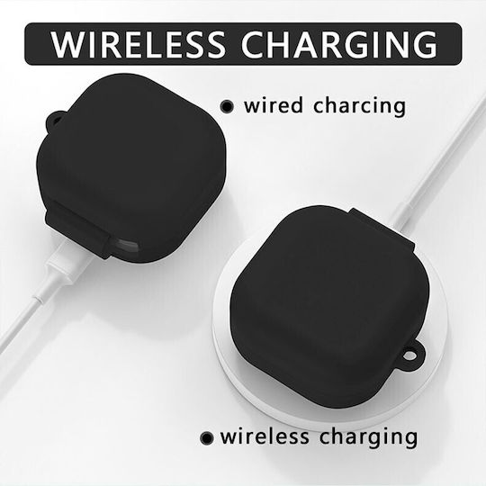 Silicone Case With Hook In Green Colour For Galaxy Buds4 / 4 Pro