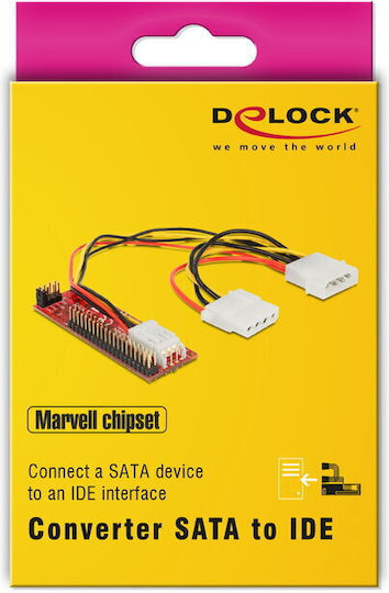DeLock SATA to IDE Converter (62510) Black 62510