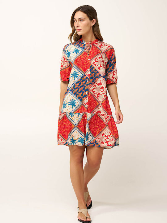 Sommer Kleid Rot Clay