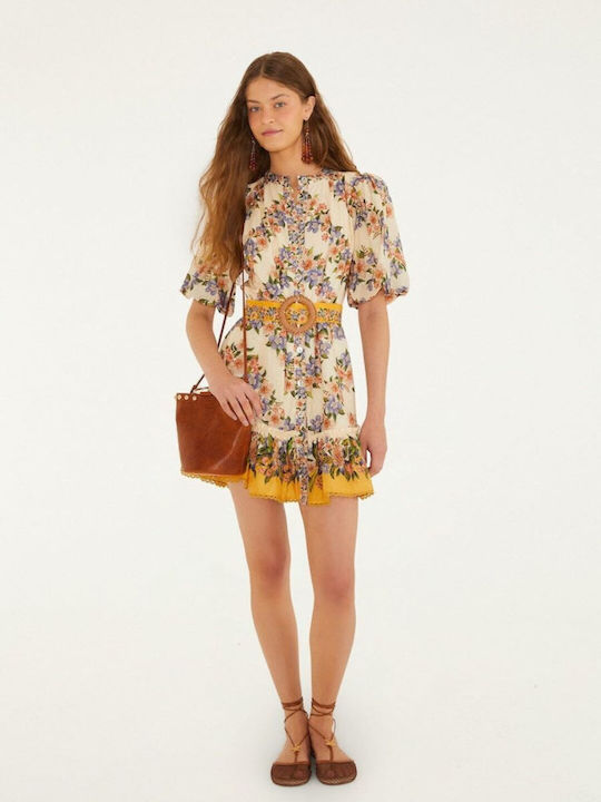 Summer Mini Beige Dress