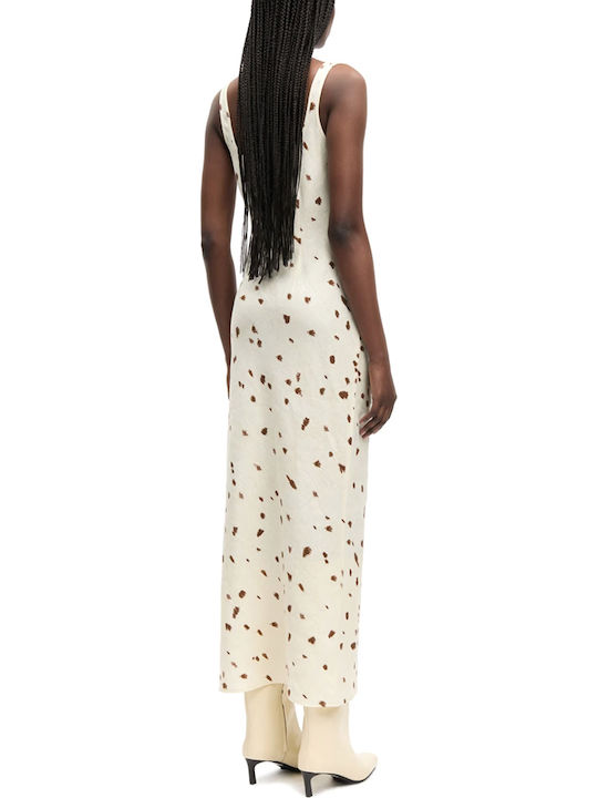 Samsoe Samsoe Damenkleid Ganztägig Ecru Samsoe Samsoe Damenkleid Ganztägig Ecru