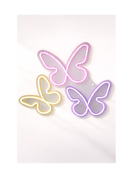 Kaemingk Neon Decorative Table Lamp LED 31.5x1.6x33cm