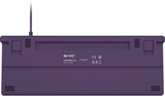 Fury Kanabo K2 Gaming Mechanical Keyboard with Illuminated Keys (English US) Grey/Violet