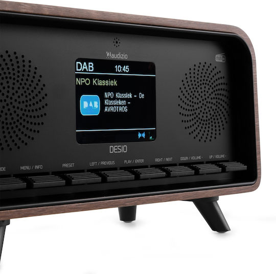 Audizio DESIO Настолен Радиоприемник DAB+ Тъмен Дървен