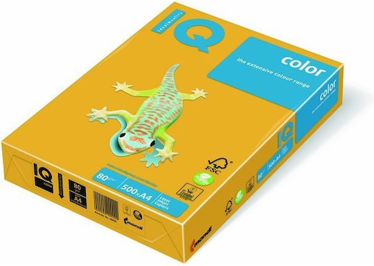 IQ Tech Χαρτί Εκτύπωσης A4 80gr/m² 500 φύλλα Κίτρινο