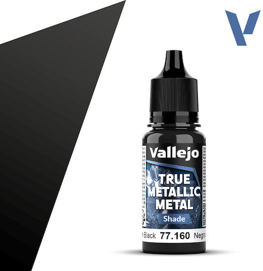 Acrylicos Vallejo Model Making Paint Obsidian Black 18ml