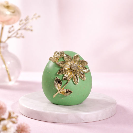 Zen Collection Πασχαλινό Αυγό Πολυεστερικο Πράσινο 9x7.5x7εκ.