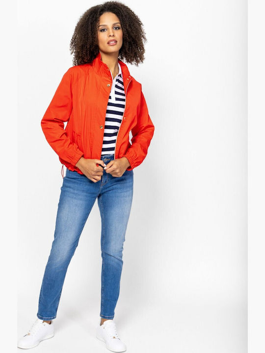 Damen Bomber Jacke Rot