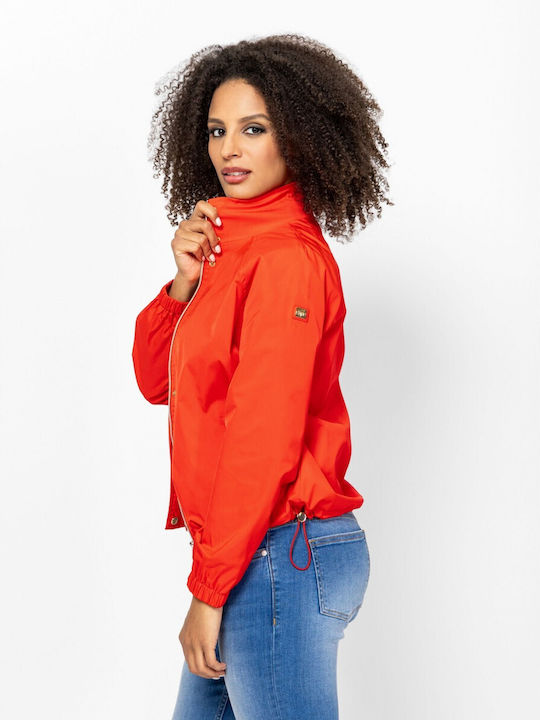 Damen Bomber Jacke Rot
