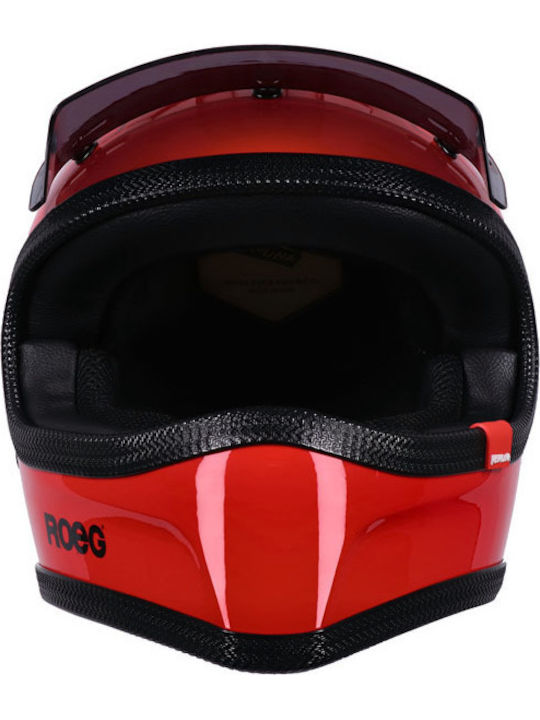 Roeg Peruna 2.0 Flaming Red Motorcycle Helmet Motocross ECE 22.05 1000gr